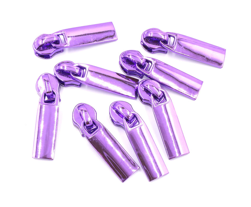 Purple Metallic Solid Rectangle Pull