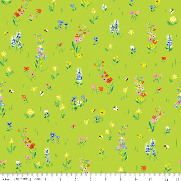 100 Aker Woods by Jill Howarth for Riley Blake Designs - Picnic Meadow C15172 - LIME - Half Yard September 2024 - Modern Fabric Shoppe