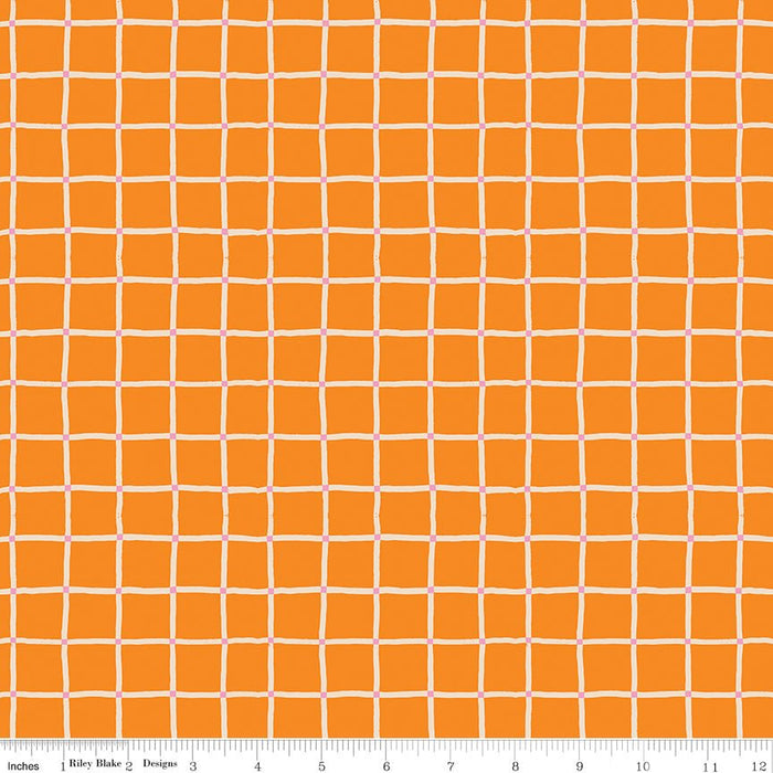 100 Aker Woods by Jill Howarth for Riley Blake Designs - Picnic Plaid C15176 - ORANGE - Half Yard September 2024 - Modern Fabric Shoppe