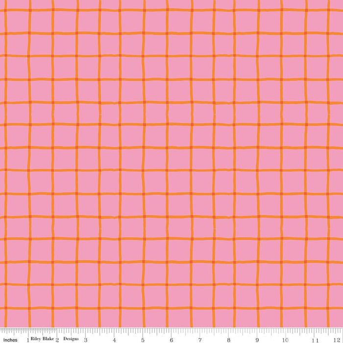 100 Aker Woods by Jill Howarth for Riley Blake Designs - Picnic Plaid C15176 - PINK - Half Yard September 2024 - Modern Fabric Shoppe