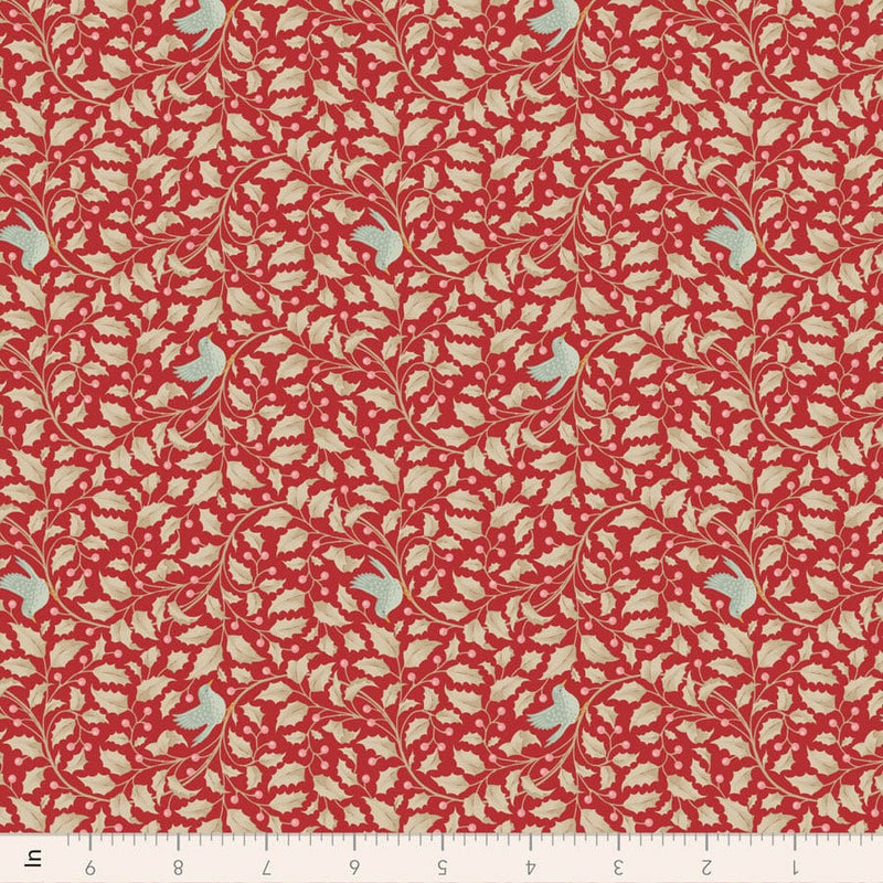 PRE-ORDER Tilda- Merry Little Christmas- Holly Red TIL100621- Half Yard- July 2027