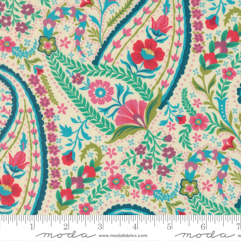 PRE-Order Tilbury Garden by Crystal Manning- Porcelain 11992 11- Half Yard- March 2027