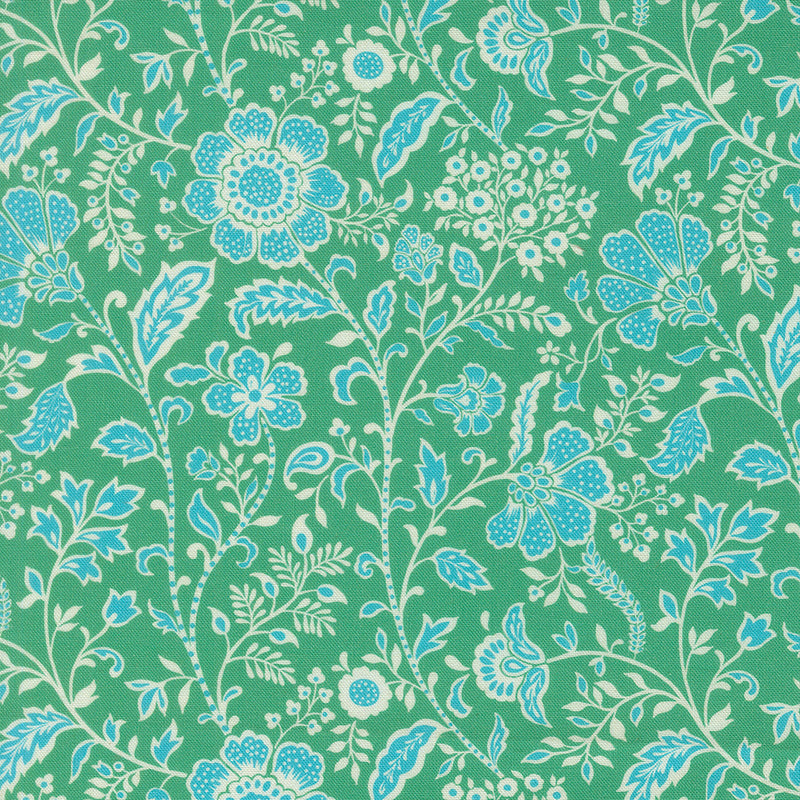 PRE-Order Tilbury Garden by Crystal Manning- Spearmint 11993 23- Half Yard- March 2027