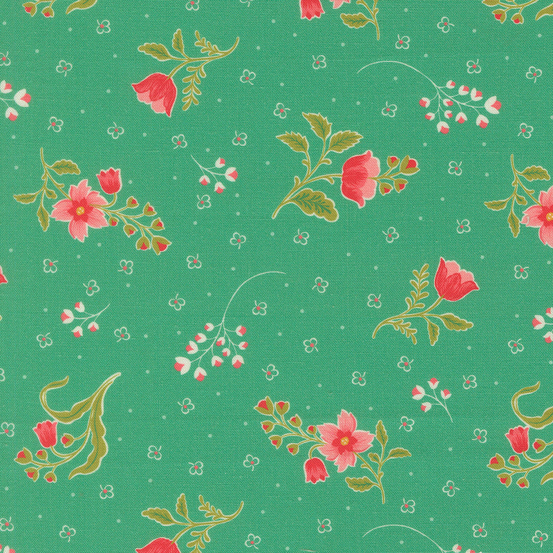 PRE-Order Tilbury Garden by Crystal Manning- Spearmint 11994 23- Half Yard- March 2027