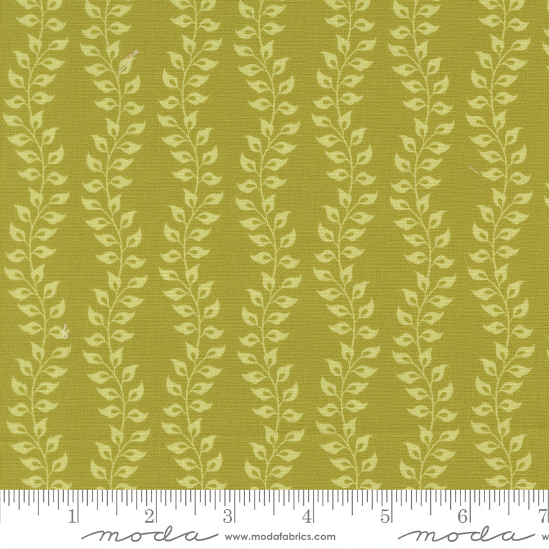 PRE-Order Tilbury Garden by Crystal Manning- Pesto 11995 27- Half Yard- March 2027