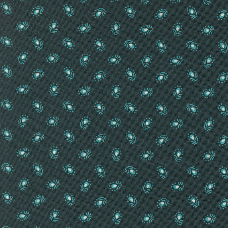 PRE-Order Tilbury Garden by Crystal Manning- Prussian Blue 11996 19- Half Yard- March 2027