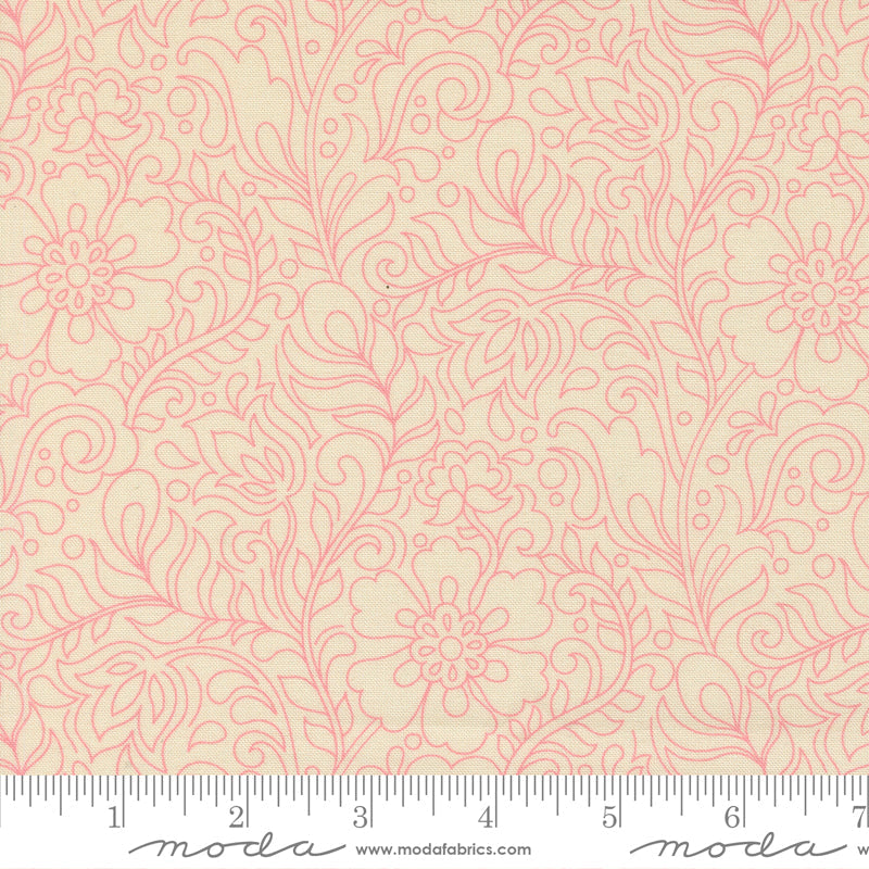 PRE-Order Tilbury Garden by Crystal Manning- Porcelain 11997 11- Half Yard- March 2027