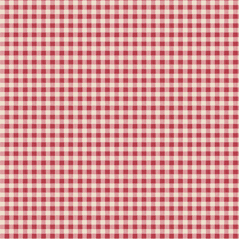 Tilda- Creating Memories- Gingham TIL160087 Red- Half Yard- June 2024