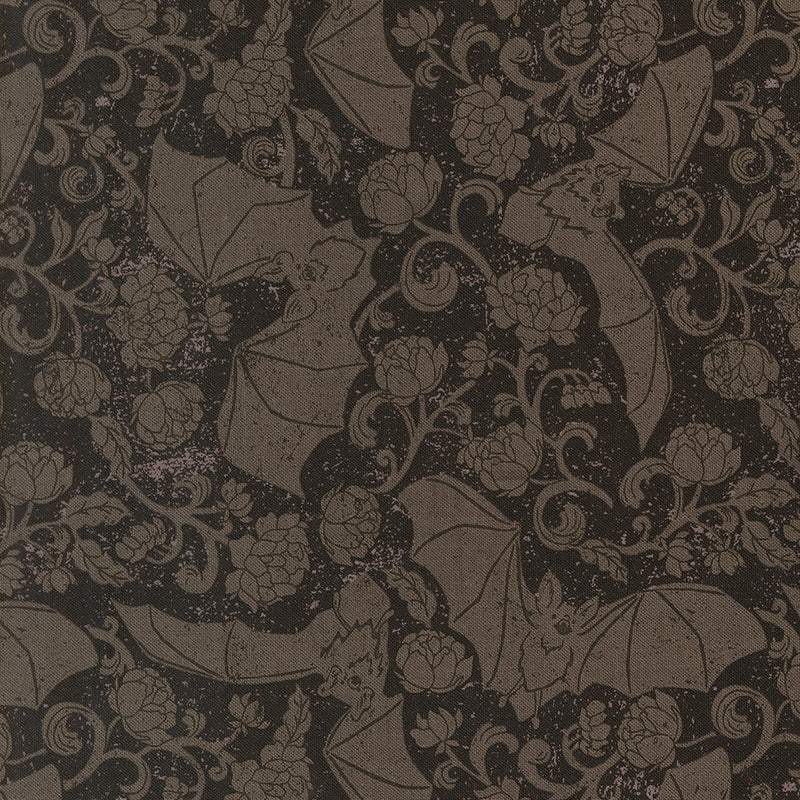 PRE-ORDER Gothic Haunt by Stacy Lest Hsu- Charcoal 21004 16 - Half Yard- May 2027