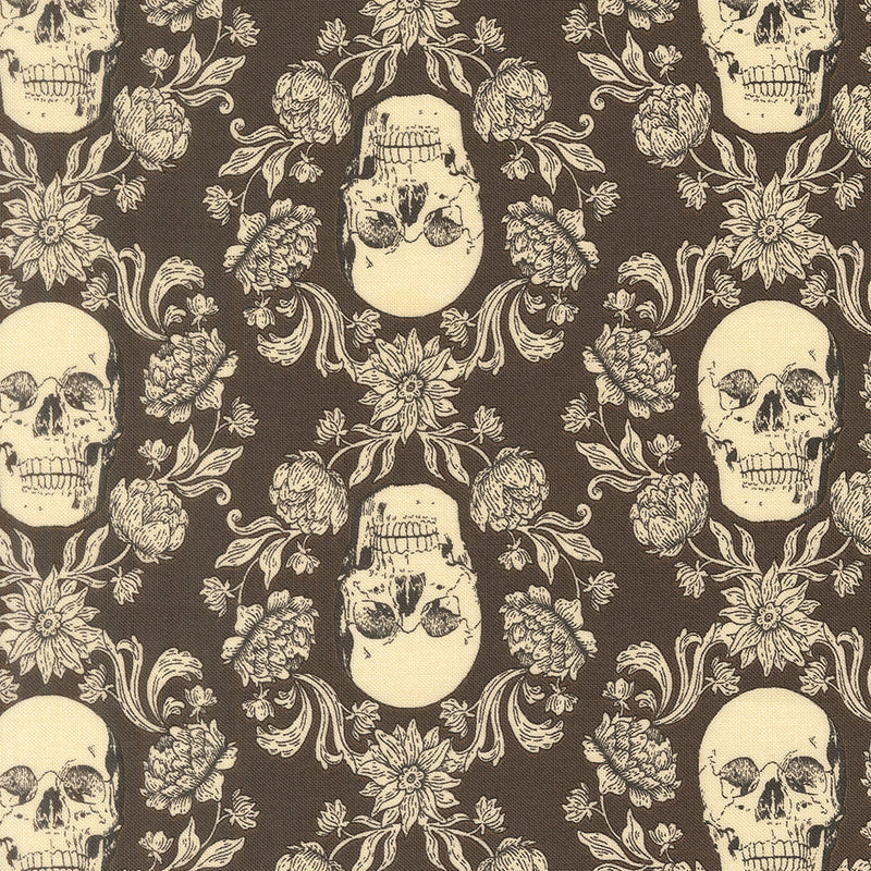 PRE-ORDER Gothic Haunt by Stacy Lest Hsu- Charcoal 21006 15 - Half Yard- May 2027
