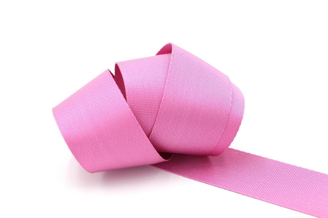 Hot Pink 1.5 inch (38mm) width Nylon Webbing- by the yard