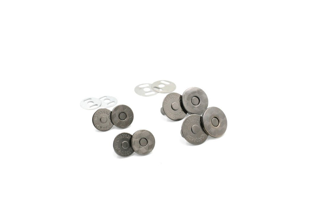 Gunmetal Magnetic Snaps/Closures for Handbags & Wallets - Set of 2!