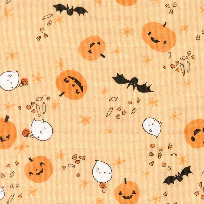 PRE-ORDER Only Treats by Lizzy House- Peach 37152 12 - Half Yard- June 2027