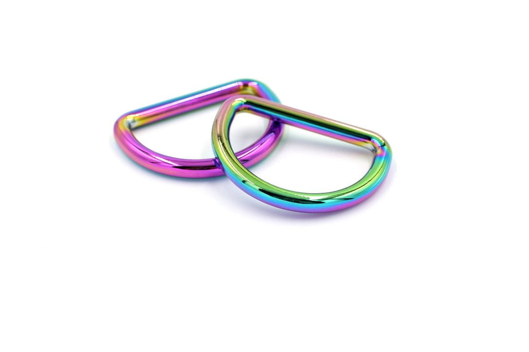 Rainbow 1 1/2 inch (38mm) D-Ring Hardware- Set of 2