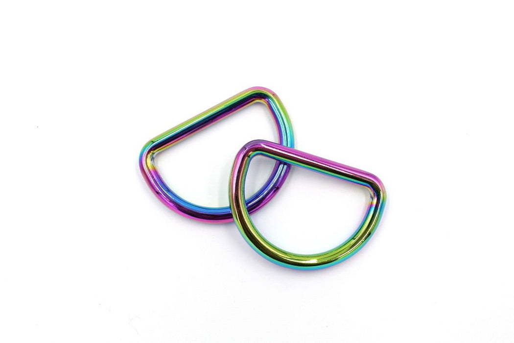 Rainbow 1 1/2 inch (38mm) D-Ring Hardware- Set of 2