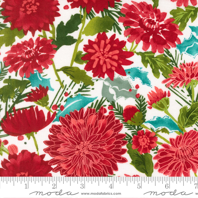PRE-ORDER Mums Christmas by Robin Pickens- Snow 48820 11 - Half Yard- May 2027