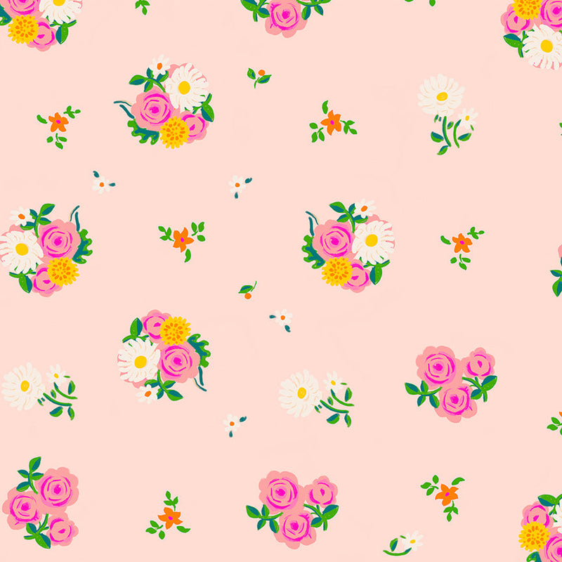 PRE-Order Heather Ross- Boat Race- Denyse Floral 55606D-13 Blush- Half Yard- May 2027