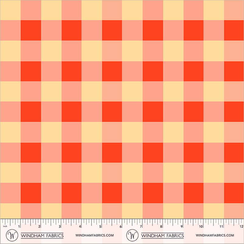 PRE-Order Heather Ross- Boat Race- Picnic Big 55607D-16 Roses- Half Yard- May 2027