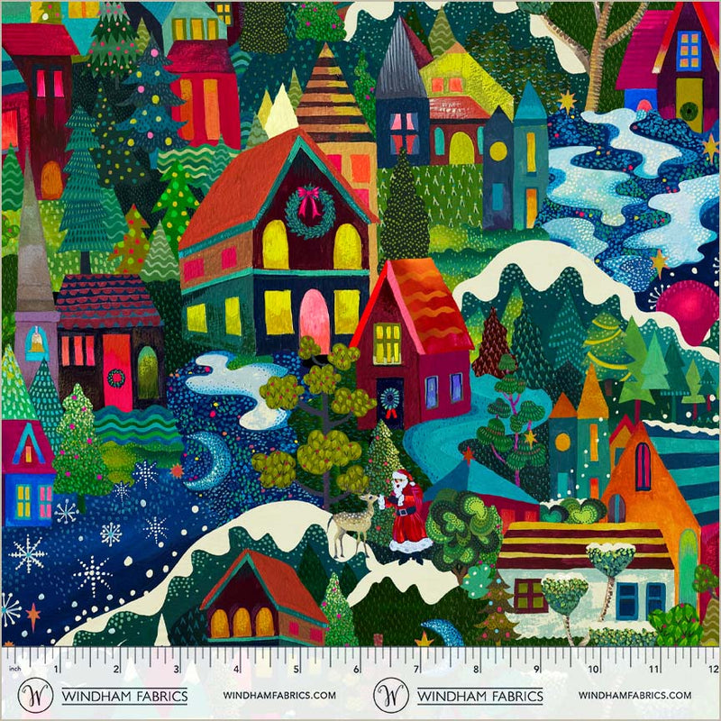 PRE-Order Sally Kelly- Celestial Skies- Celeste 55837D-3-Multi- Half Yard- May 2027