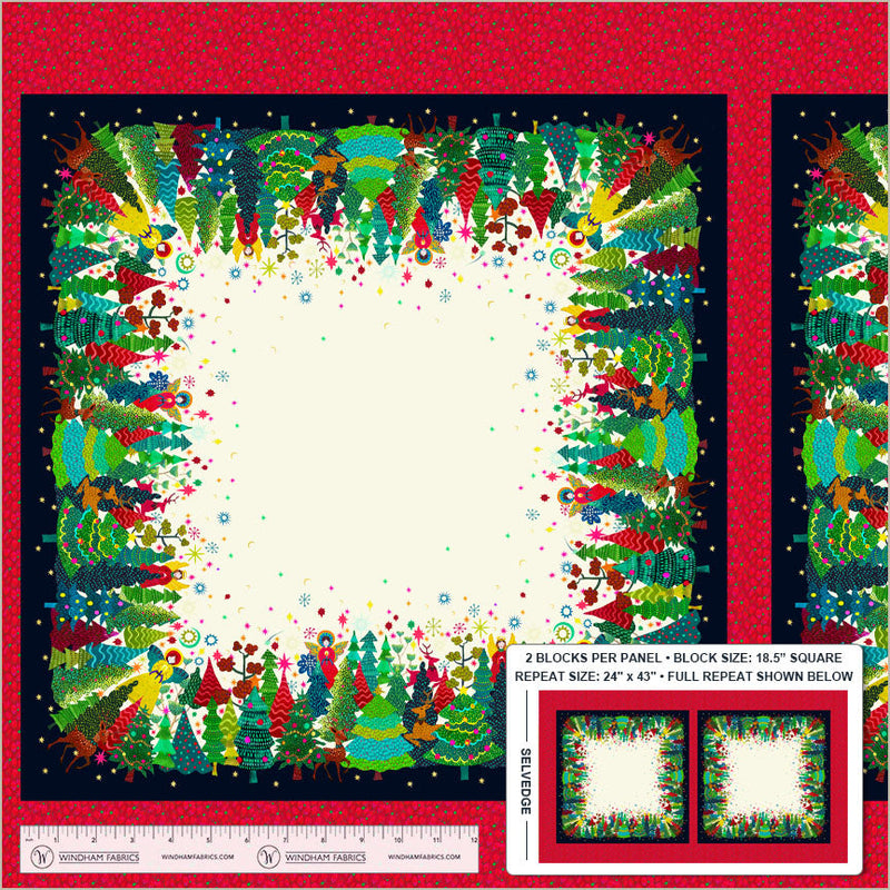PRE-Order Sally Kelly- Celestial Skies- Stella Pine Square 55840DMP-2-Cream-Multi- 20" x 43" May 2027