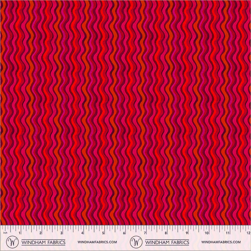 PRE-Order Sally Kelly- Celestial Skies- Atlas 55843D-4-Red-  Half Yard- May 2027