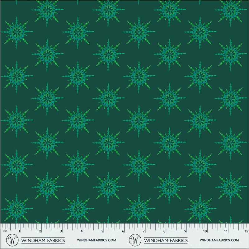PRE-Order Sally Kelly- Celestial Skies- Starburst 55846D-8-Pine-  Half Yard- May 2027