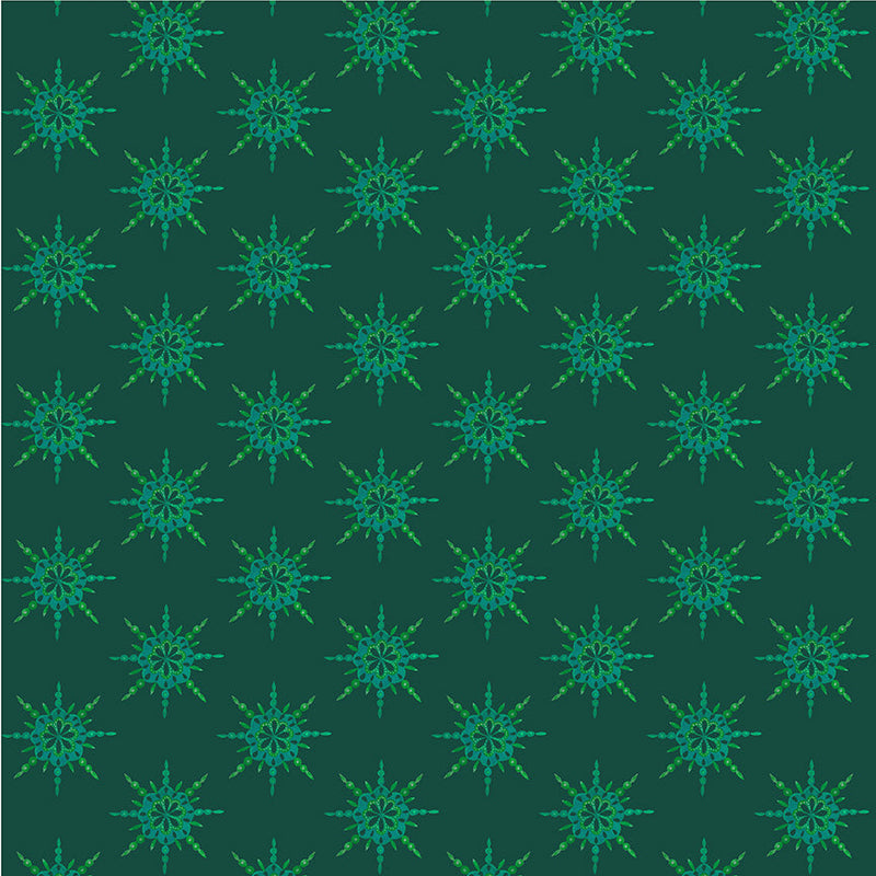 PRE-Order Sally Kelly- Celestial Skies- Starburst 55846D-8-Pine-  Half Yard- May 2027