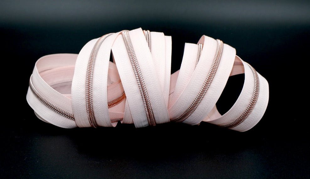 Blush- #5 Rose Gold Nylon Coil Zipper Tape