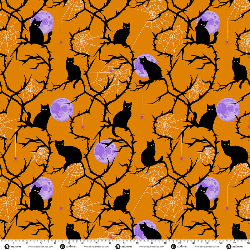 PRE-Order Enchanter by Libs Elliott- Nigella A-10780-O Flame- Half Yard- April 2027