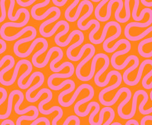 Groove by Emily Van Hoff- Unspooled 42372 12 Orange Zest- Half Yard