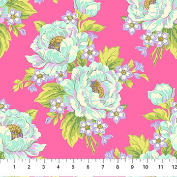 PRE-ORDER Under the Firefly Moon by Heather Bailey- Sunday Bloomers 91508-20 Pink- Half Yard- April 2027