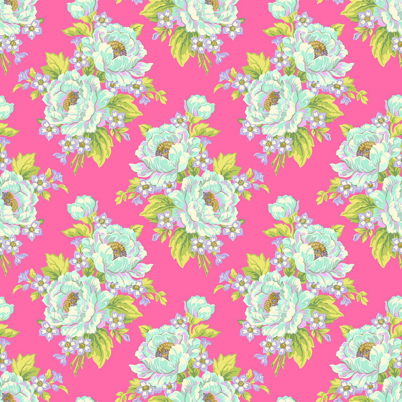 PRE-ORDER Under the Firefly Moon by Heather Bailey- Sunday Bloomers 91508-20 Pink- Half Yard- April 2027