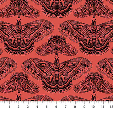 Anna Maria Textiles- Indelible Ink- Cecropia Moth AMT1008-23L Half Yard- March 2026