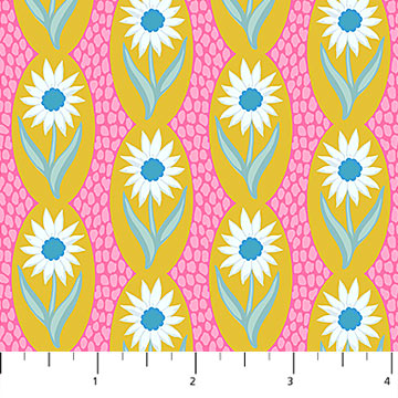 PRE-Order Anna Maria Textiles- Sugar Coated- Daisy Chain AMT201-54C Bright- Half Yard- May 2027