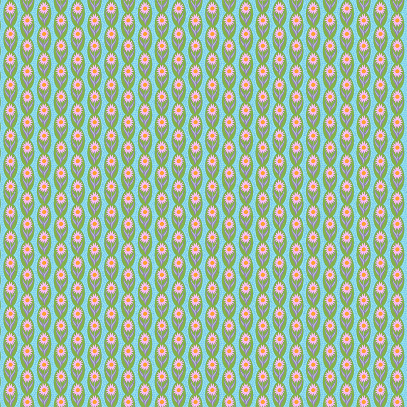 PRE-Order Anna Maria Textiles- Sugar Coated- Daisy Chain AMT201-72L Verdant- Half Yard- May 2027