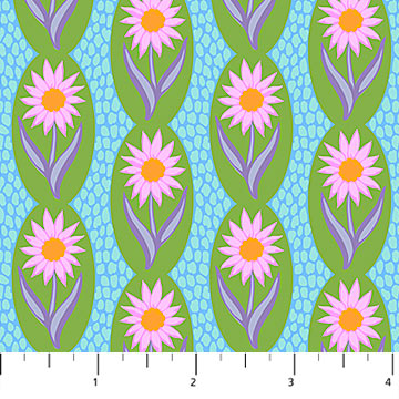PRE-Order Anna Maria Textiles- Sugar Coated- Daisy Chain AMT201-72L Verdant- Half Yard- May 2027
