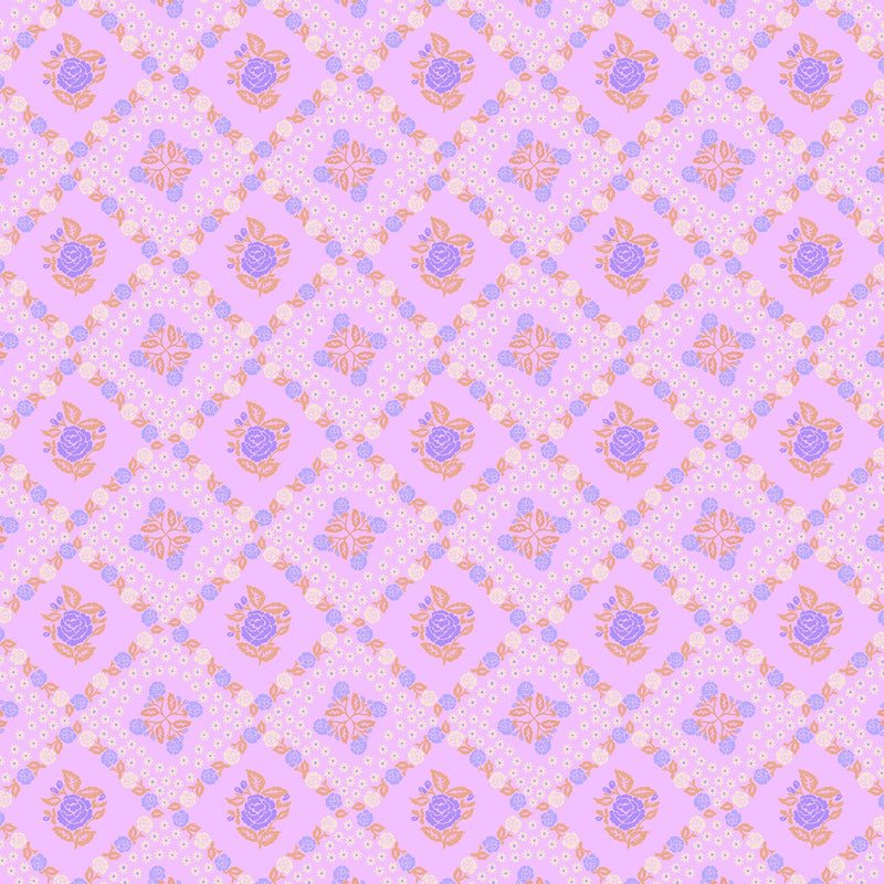 PRE-Order Anna Maria Textiles- Sugar Coated- Rose Paper AMT202-83V Perfume- Half Yard- May 2027