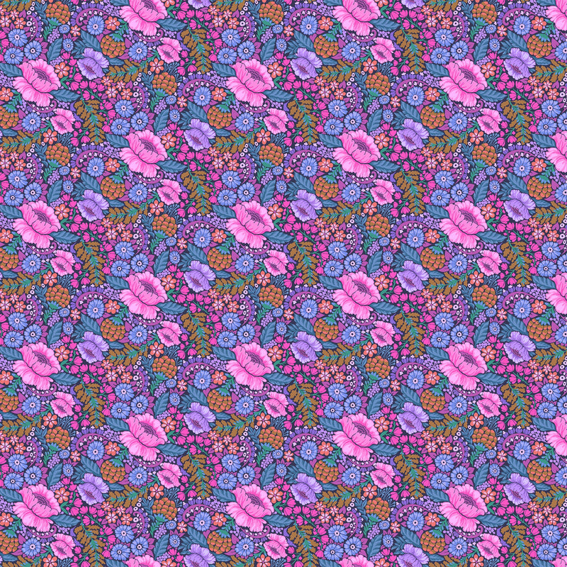 PRE-Order Anna Maria Textiles- Sugar Coated- Curtsy AMT203-84L Plum- Half Yard- May 2027