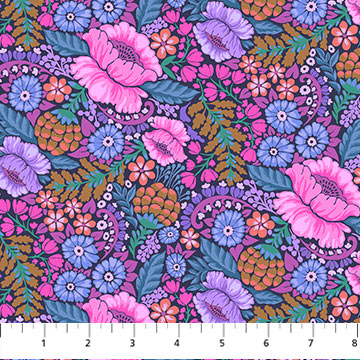PRE-Order Anna Maria Textiles- Sugar Coated- Curtsy AMT203-84L Plum- Half Yard- May 2027