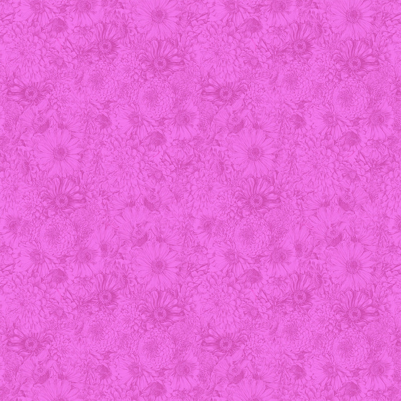 PRE-Order Anna Maria Textiles- Gentle Rendering- Bounty AMT206-28L Magenta- Half Yard- April 2027