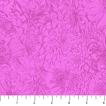 PRE-Order Anna Maria Textiles- Gentle Rendering- Bounty AMT206-28L Magenta- Half Yard- April 2027