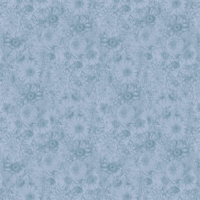 PRE-Order Anna Maria Textiles- Gentle Rendering- Bounty AMT206-40V Slate- Half Yard- April 2027