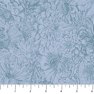 PRE-Order Anna Maria Textiles- Gentle Rendering- Bounty AMT206-40V Slate- Half Yard- April 2027