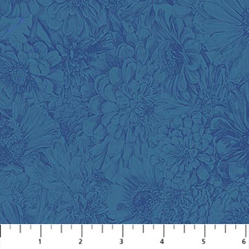 PRE-Order Anna Maria Textiles- Gentle Rendering- Bounty AMT206-45L Indigo- Half Yard- April 2027