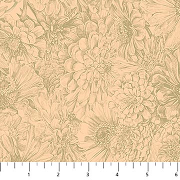 PRE-Order Anna Maria Textiles- Gentle Rendering- Bounty AMT206-53V Manila- Half Yard- April 2027