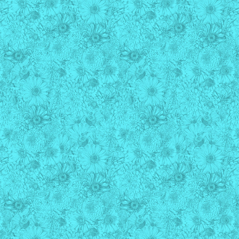 PRE-Order Anna Maria Textiles- Gentle Rendering- Bounty AMT206-62C Cerulean- Half Yard- April 2027