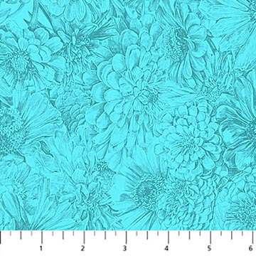 PRE-Order Anna Maria Textiles- Gentle Rendering- Bounty AMT206-62C Cerulean- Half Yard- April 2027