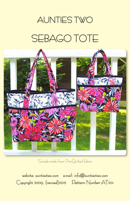 Aunties Two- Sebago Tote Pattern