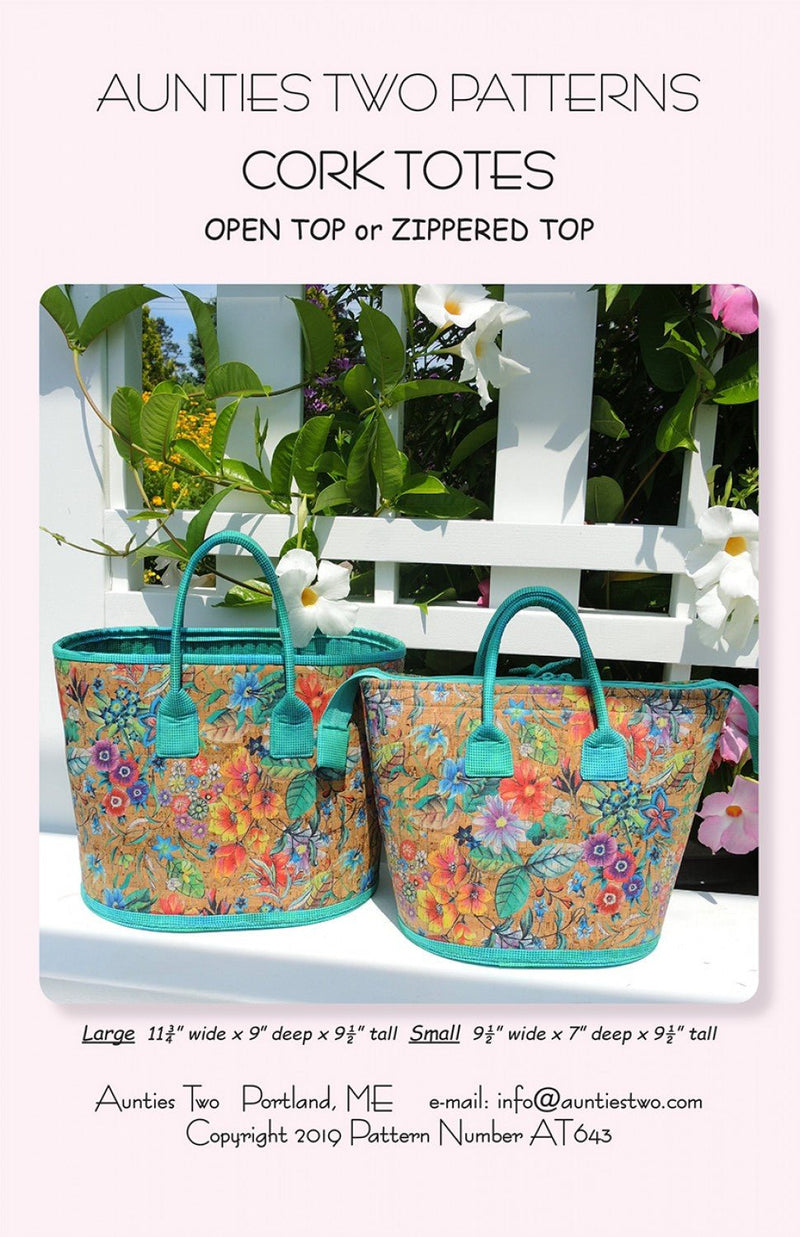 Aunties Two- Cork Tote Pattern