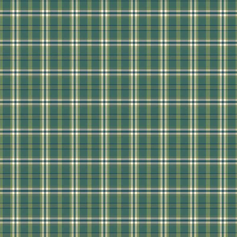 A Spoonful Of Sugar by Jennifer Long- Plaid Poppins C17087-GRASS- Half Yard February 2026